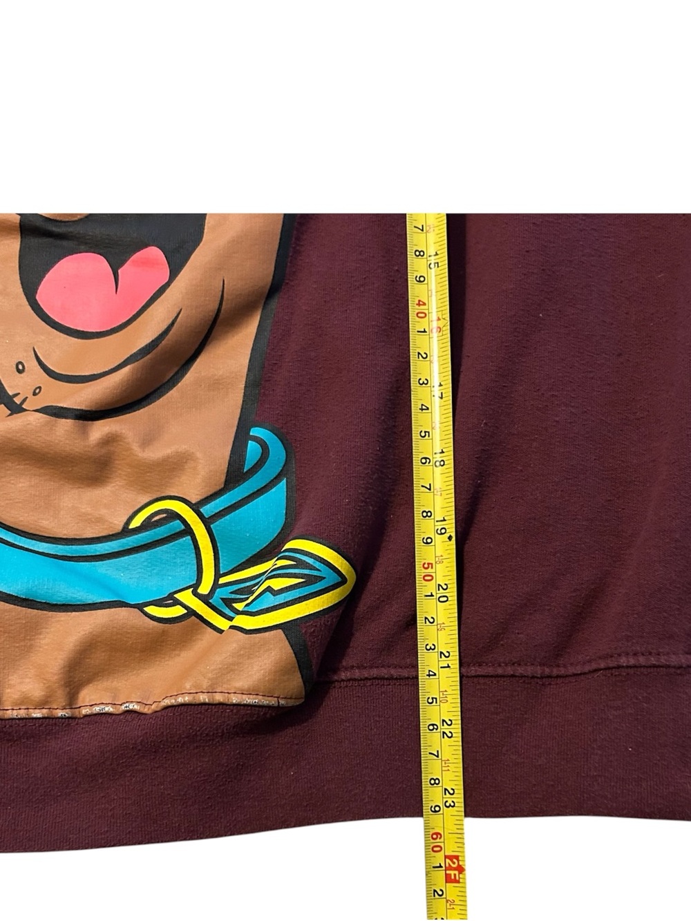 Scooby-Doo Graphic Crewneck Sweatshirt - Maroon. Size Large - Picture 8 of 8